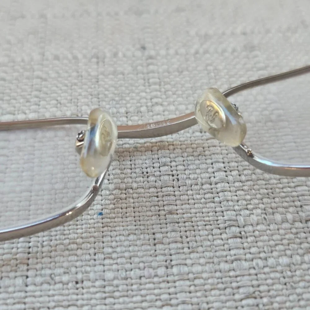 Ray-Ban Kid Young Eyeglasses Titanium Frame Silver Tone RB1008T 46[]17 125 Glass